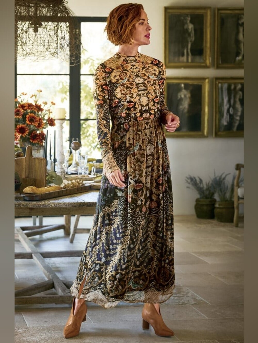 Soft Surroundings Kalista Maxi Dress - Size Medium - NWT